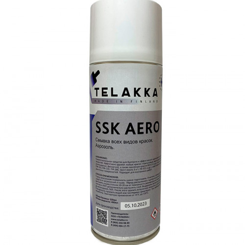 смывка старой краски с любых поверхностей Telakka SSK Aero 400мл